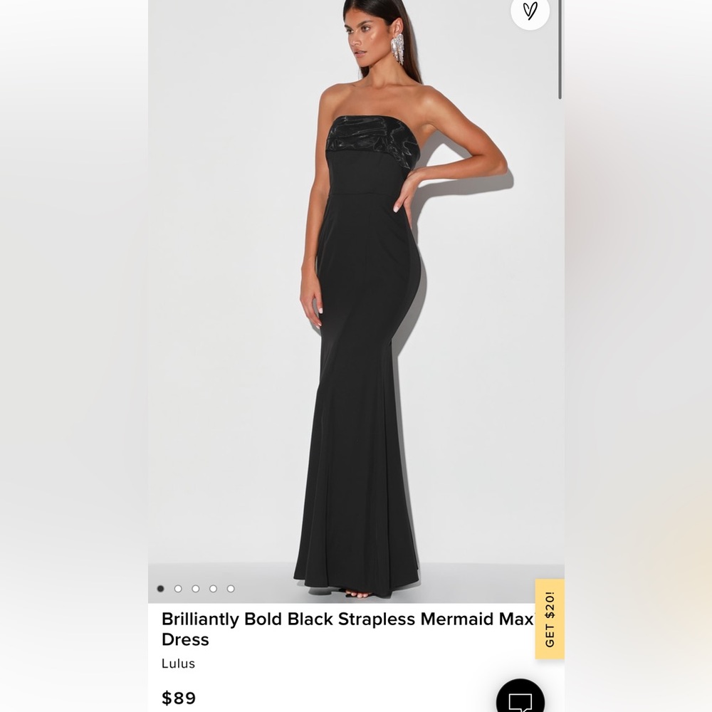 Lulus black mermaid dress